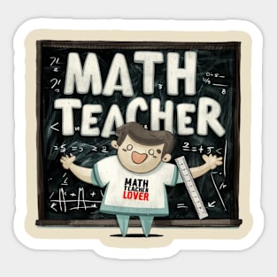 Math Teacher Lover Sticker